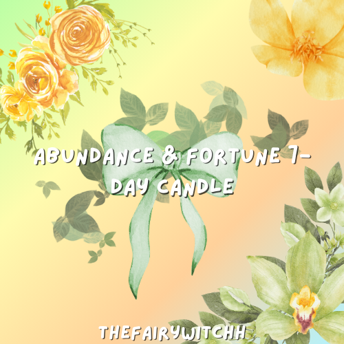 Abundance & Fortune 7-Day Candle